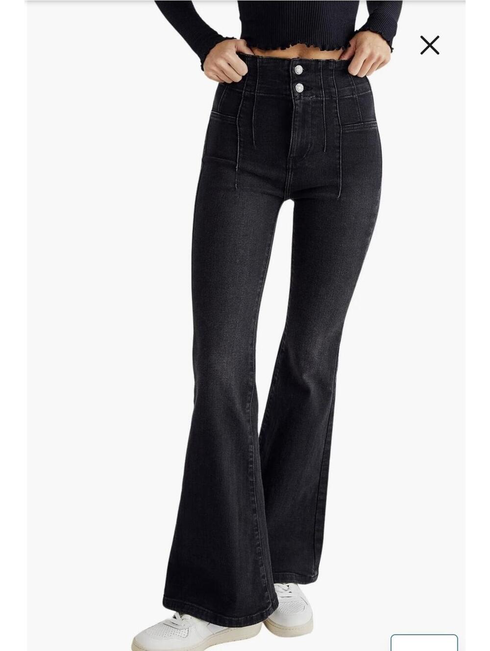 We the free black flare leg jeans size 27